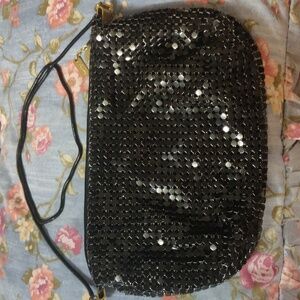 Vintage Lyrella Black Mesh Crossbody